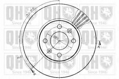 QUINTON HAZELL bdc3696 -  Тормозной диск